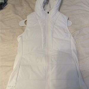 Women's White Puffer Vest
